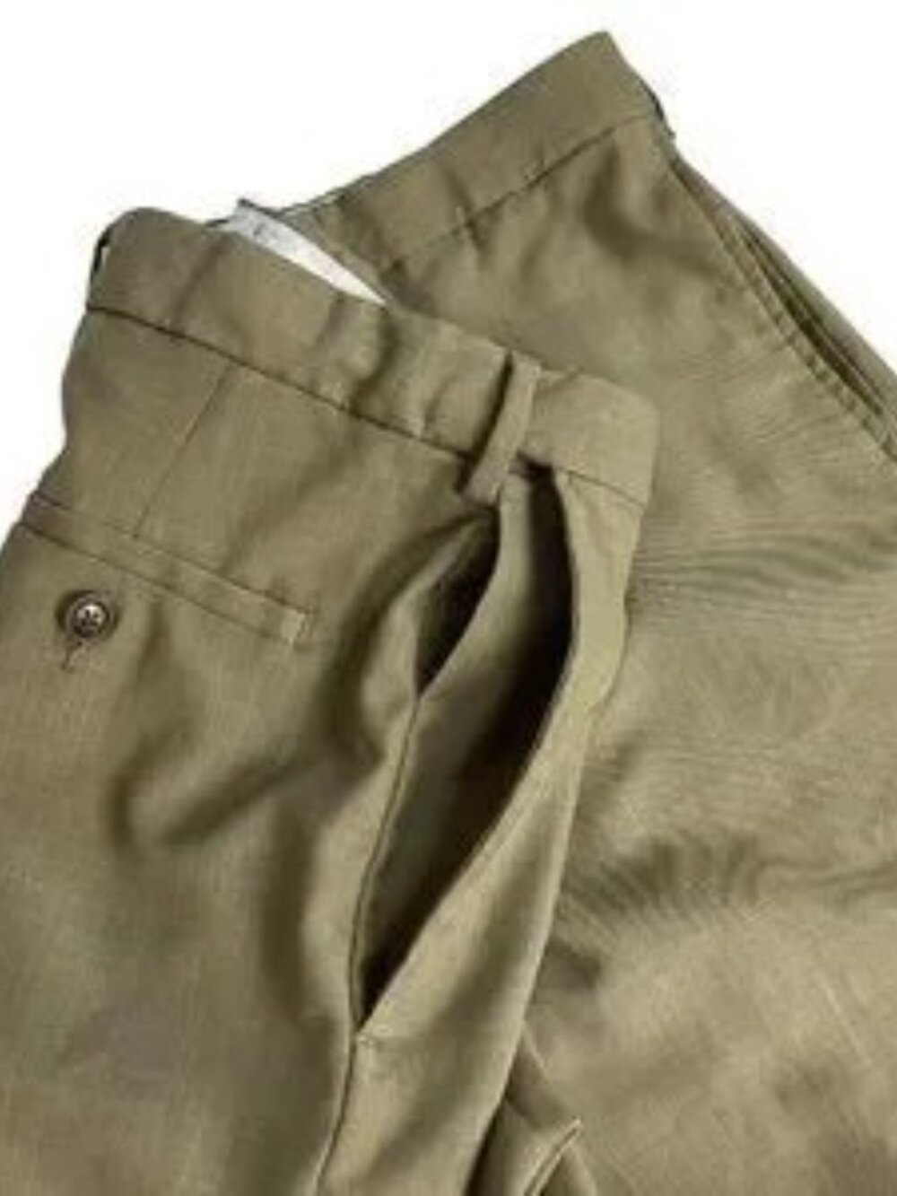 Light Green Straight Chino Pants Men's - Picture 2 of 7